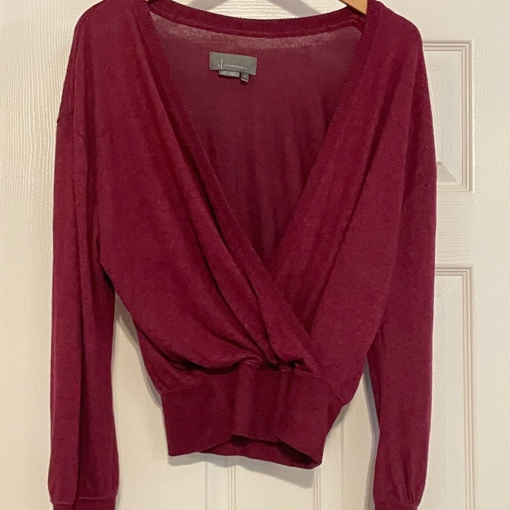 Anthropologie Rocio Surplice Knit Top - Picture 7 of 8
